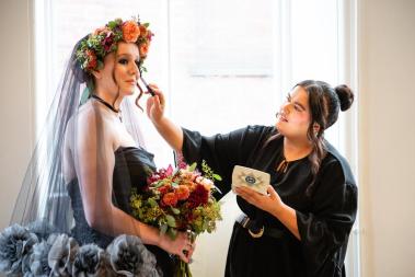 Gothic bridal shoot@ DerbyMuseums
