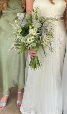 Whimsical bridal bouquet at the Rivermill Derby