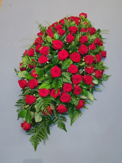 Casket Spray Red Rose