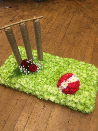 Special tribute Cricket wicket