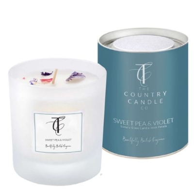 Sweet Pea and Violet Candle