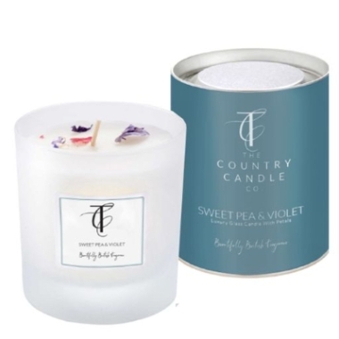Sweet Pea and Violet Candle