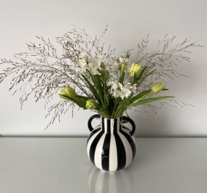 White and black in spring.